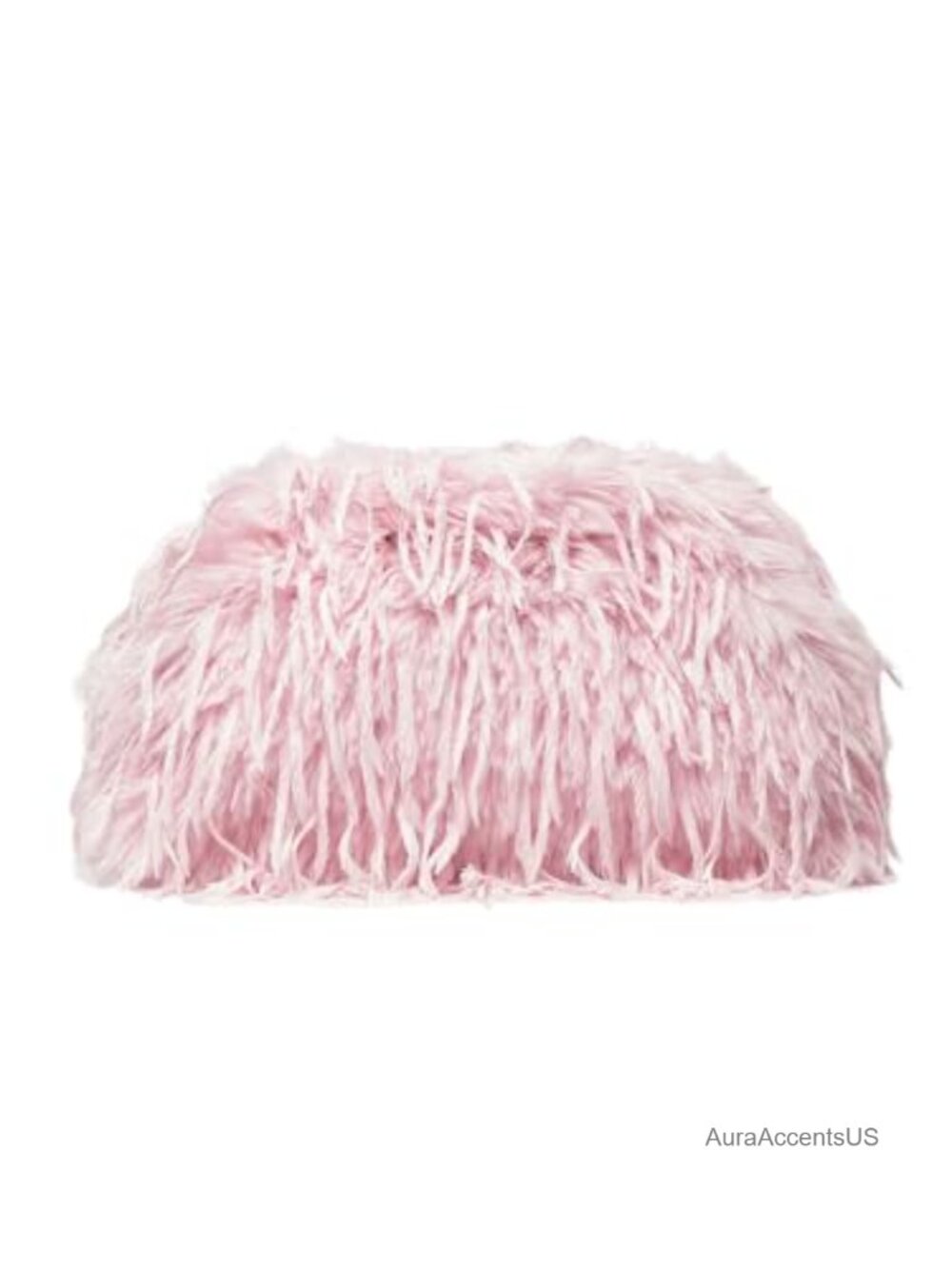 Faux Fur Fuzzy Clutch Purse Plush Evening Bag Kiss Lock Y2K Party Purse